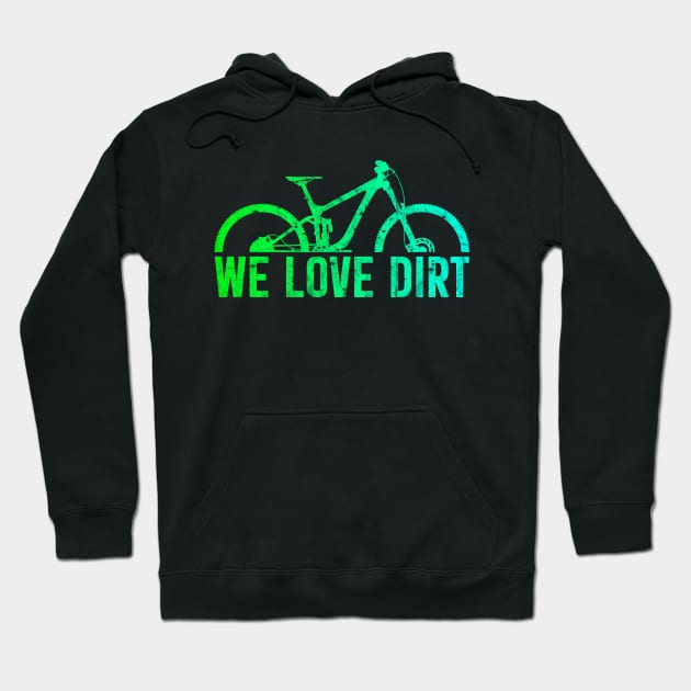 mountain bike mtb outdoor gift cycling dirt bike Hoodie by TheOutdoorPeople